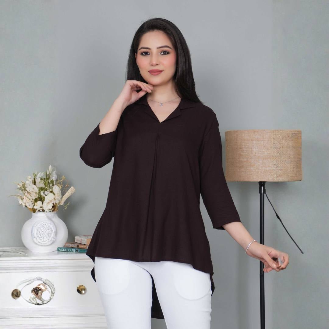 Rayon collar top - Mlada