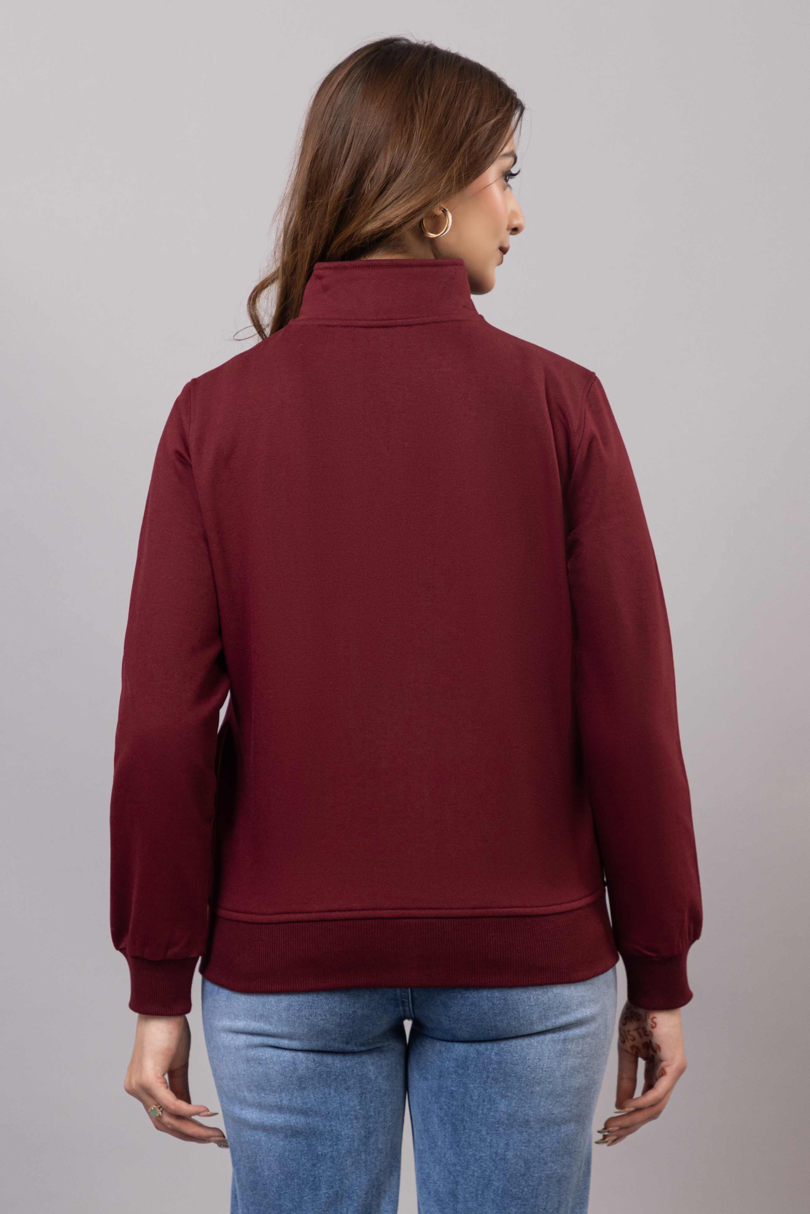 Wine winter warm sweatshirt with ultimate comfort