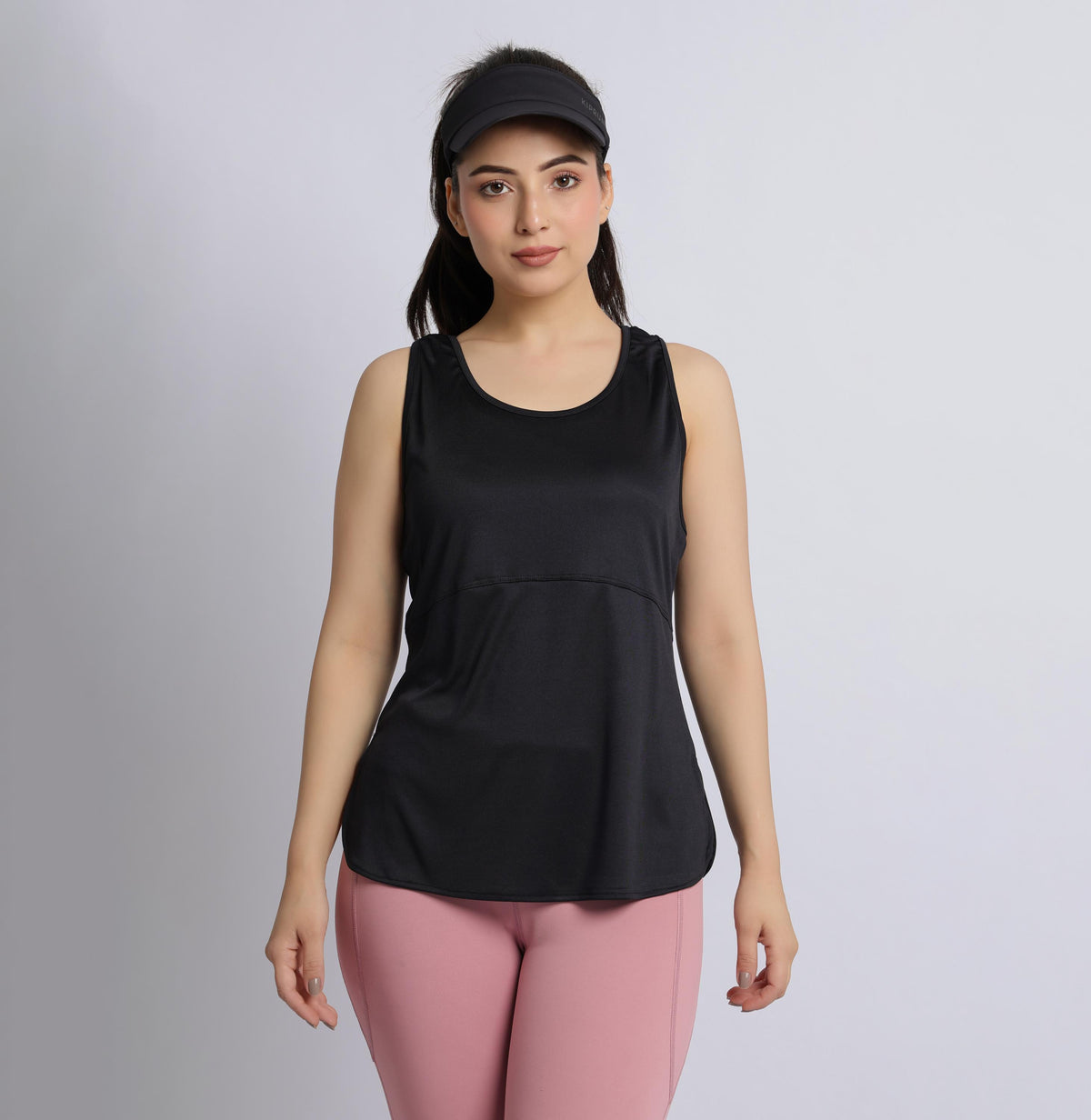 Navy active racer back vest
