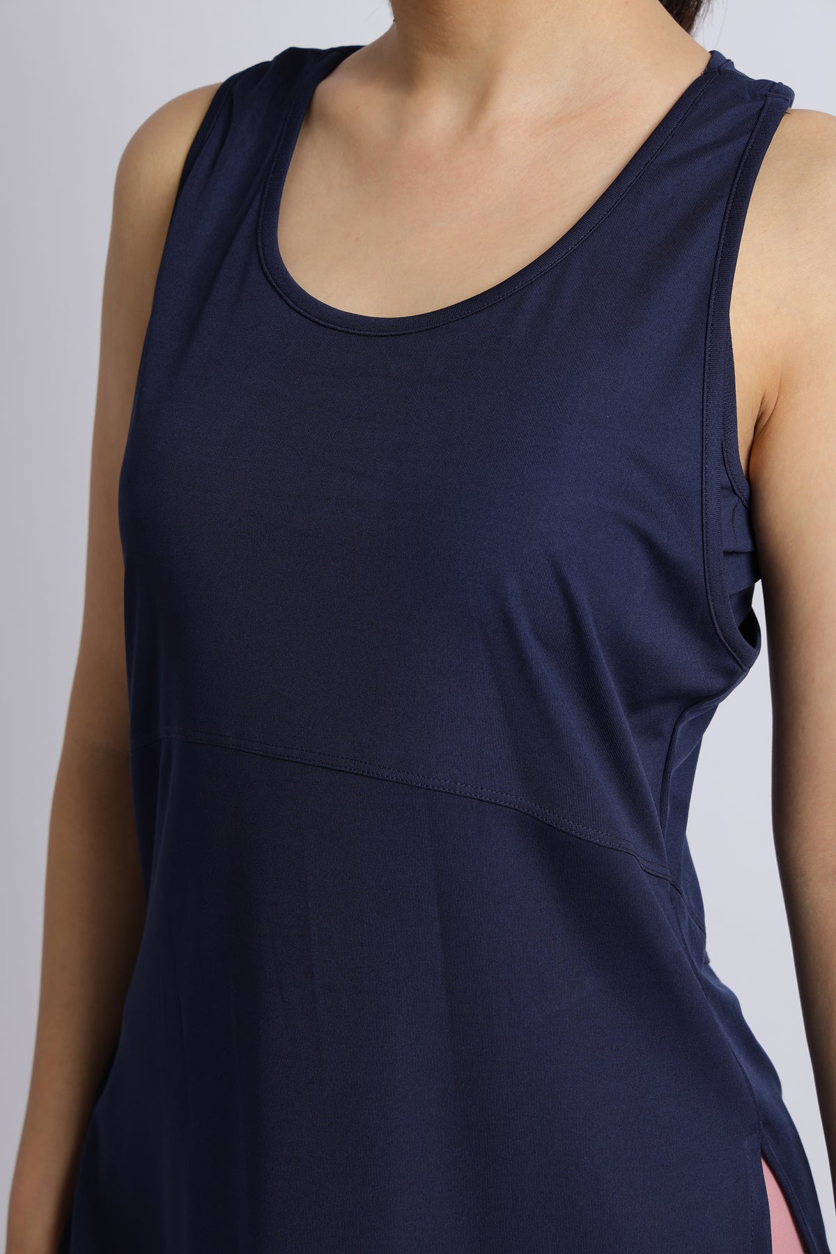 Navy active racer back vest