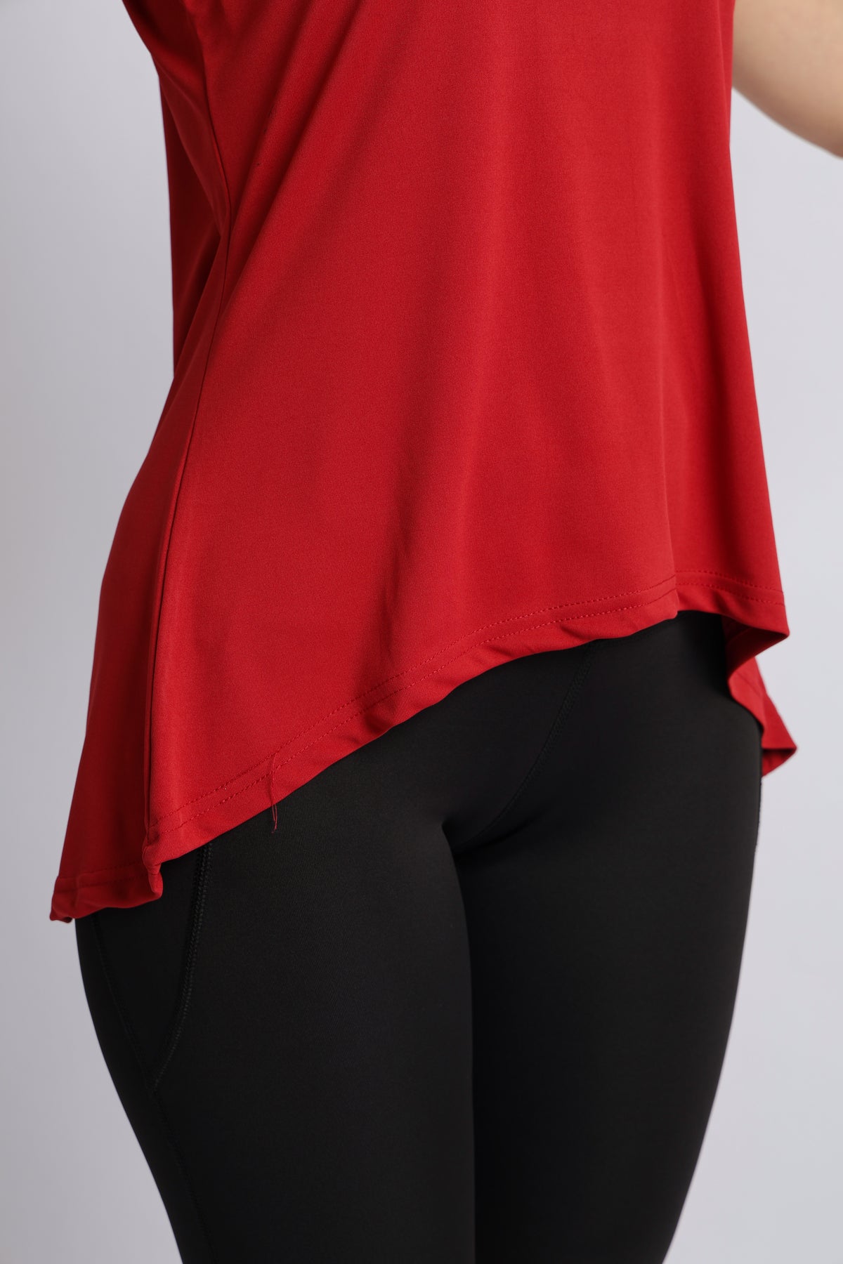 Red active flare vest