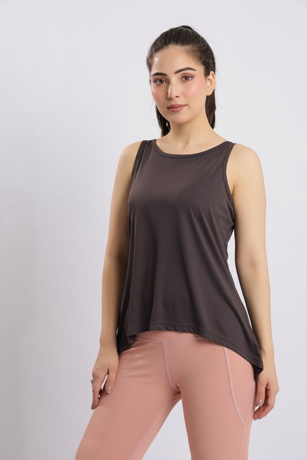 Charcoal active flare vest