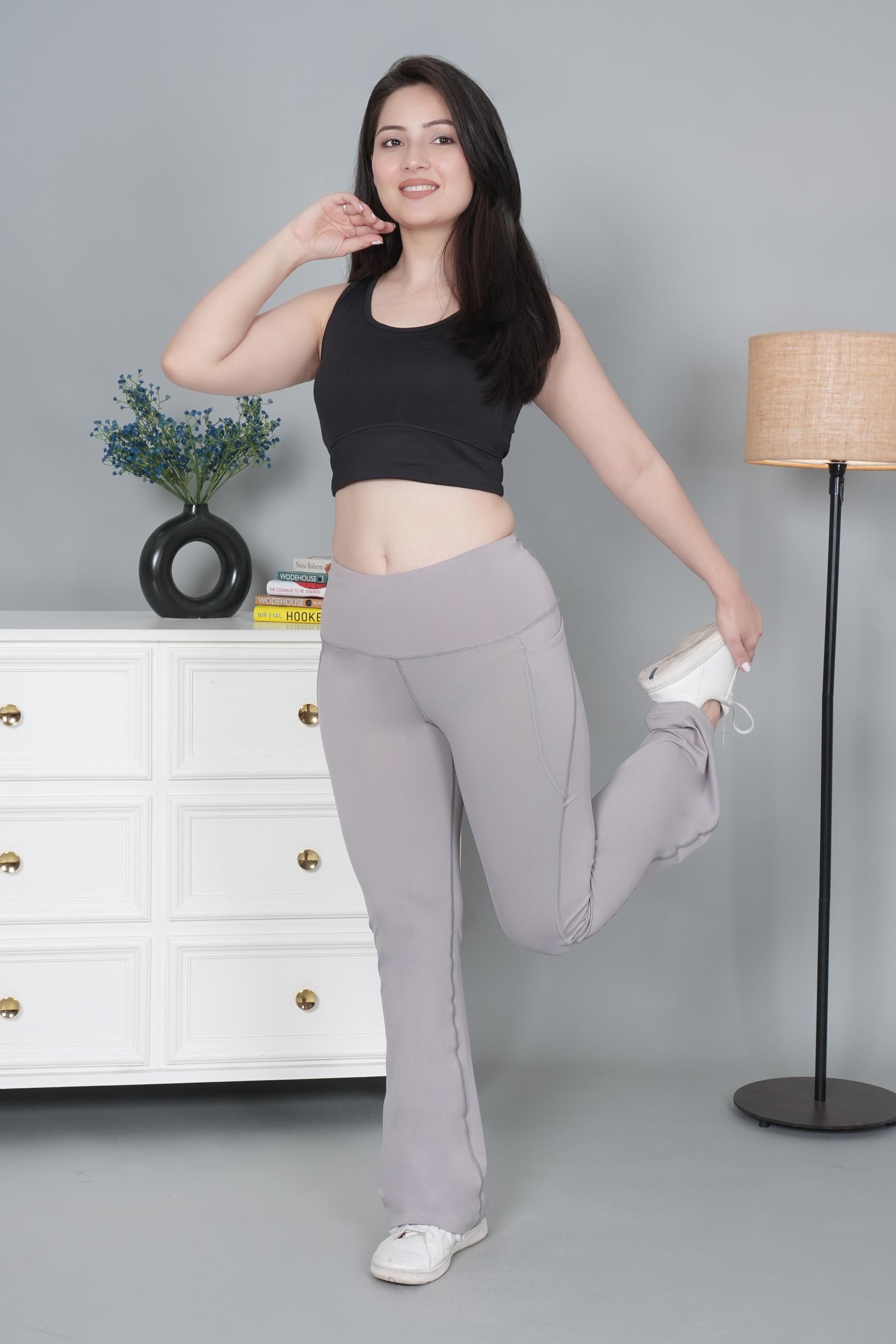 Light grey Active Flare Pants