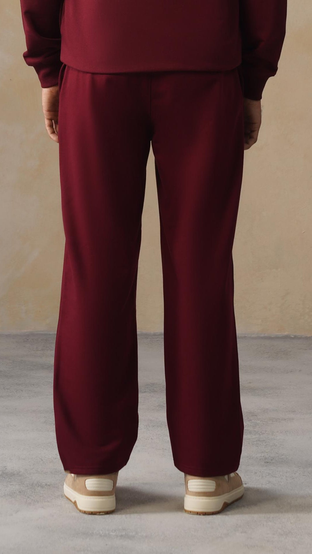 Wine men winter straight fit pants