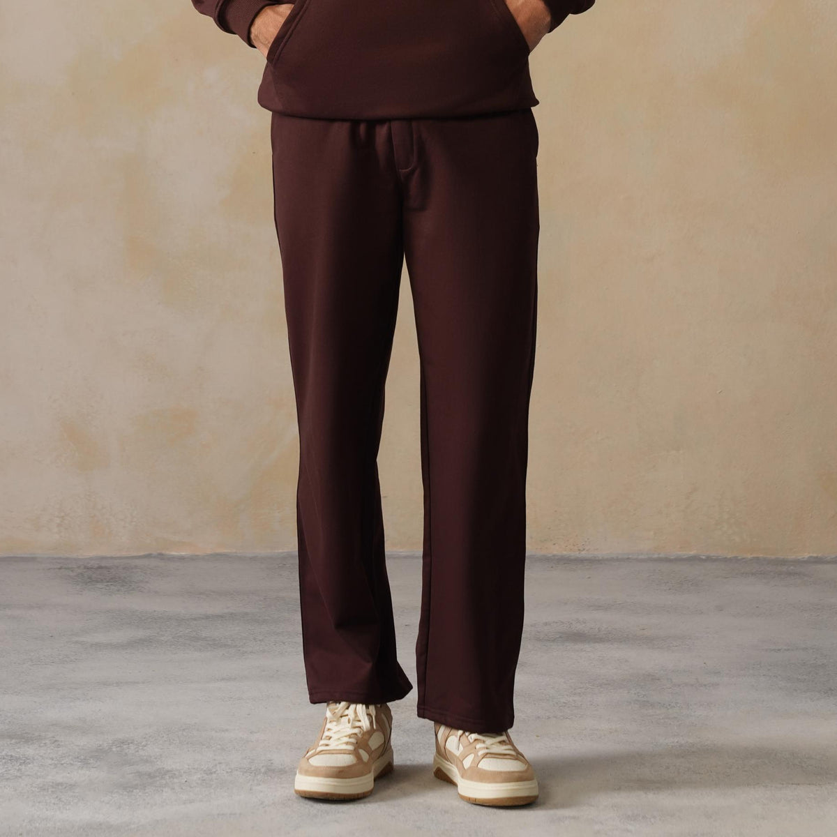 Coffee men winter straight fit pants