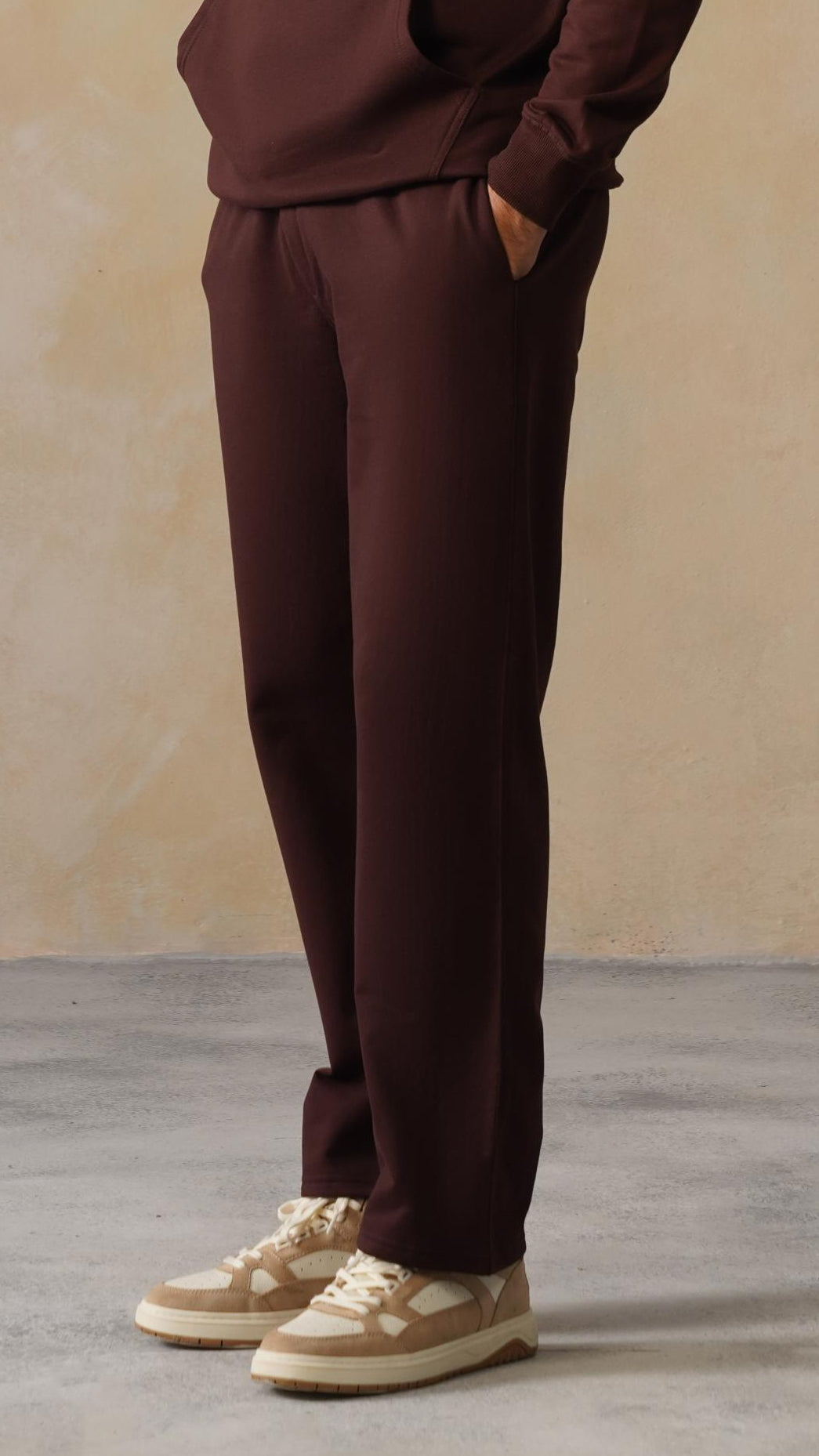 Coffee men winter straight fit pants