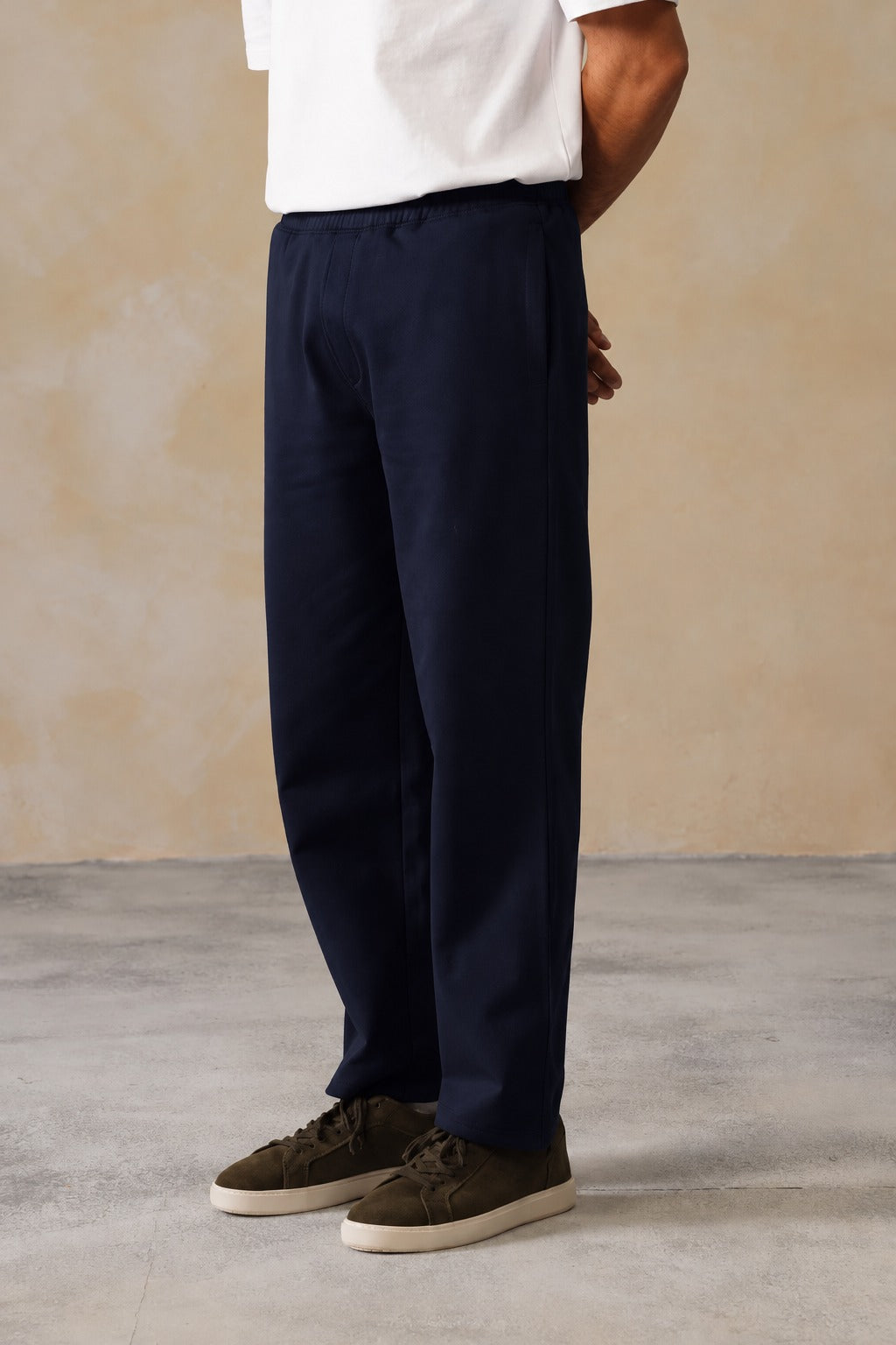 Navy men winter straight fit pants