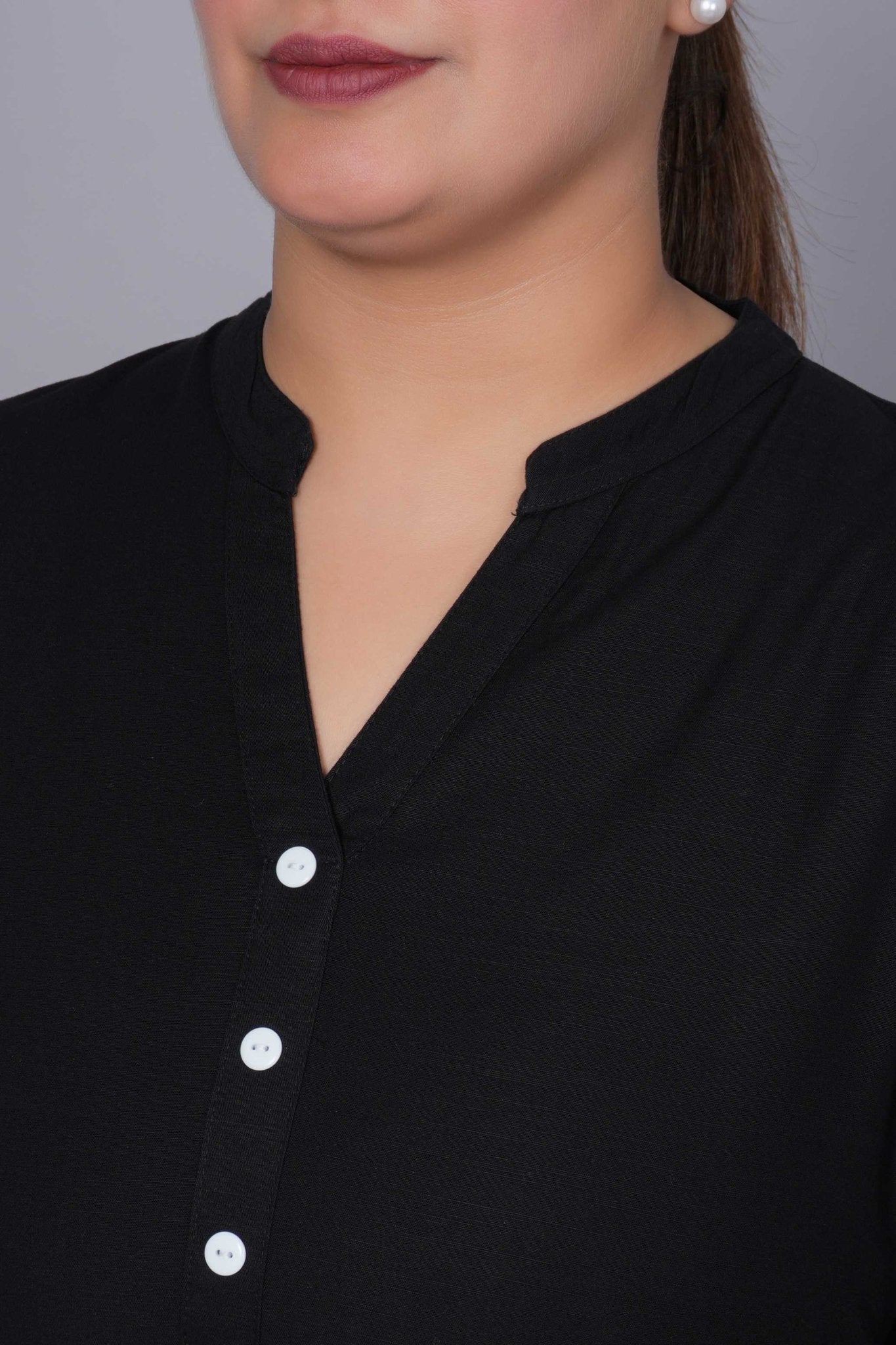 Black 100% Premium Long Kurta - Long kurta