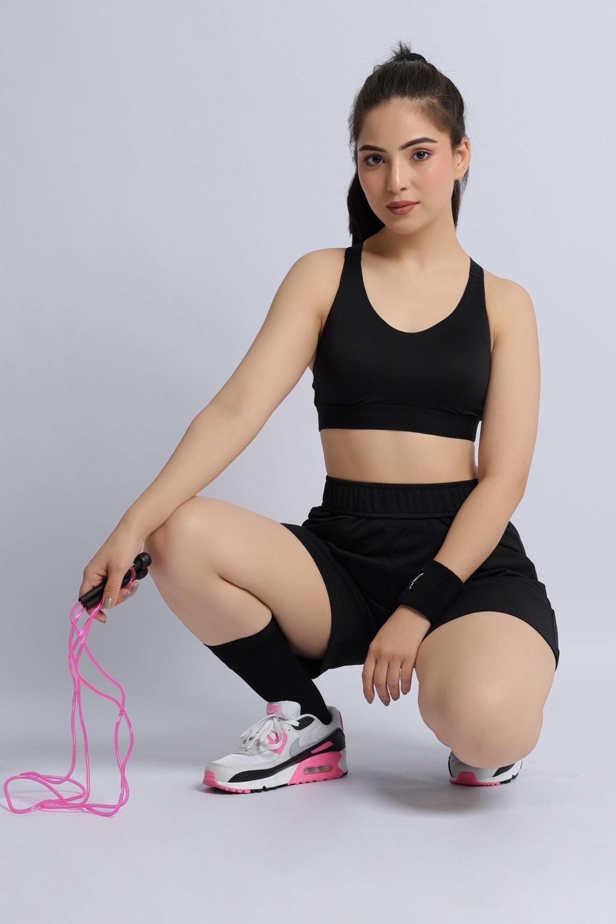 Black active relax shorts -Active relax shorts