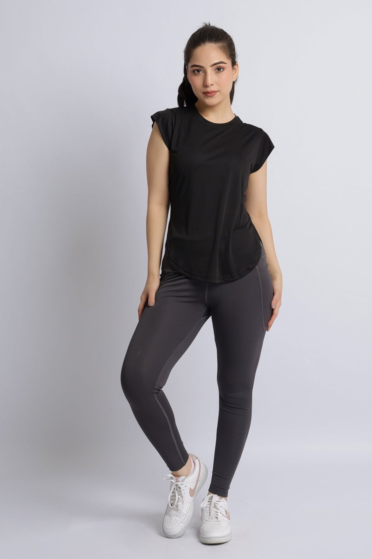 Black active style tshirt -Active style tshirt