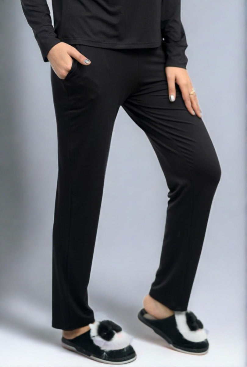 Black loungewear coordinate set -Loungewear coordinate set