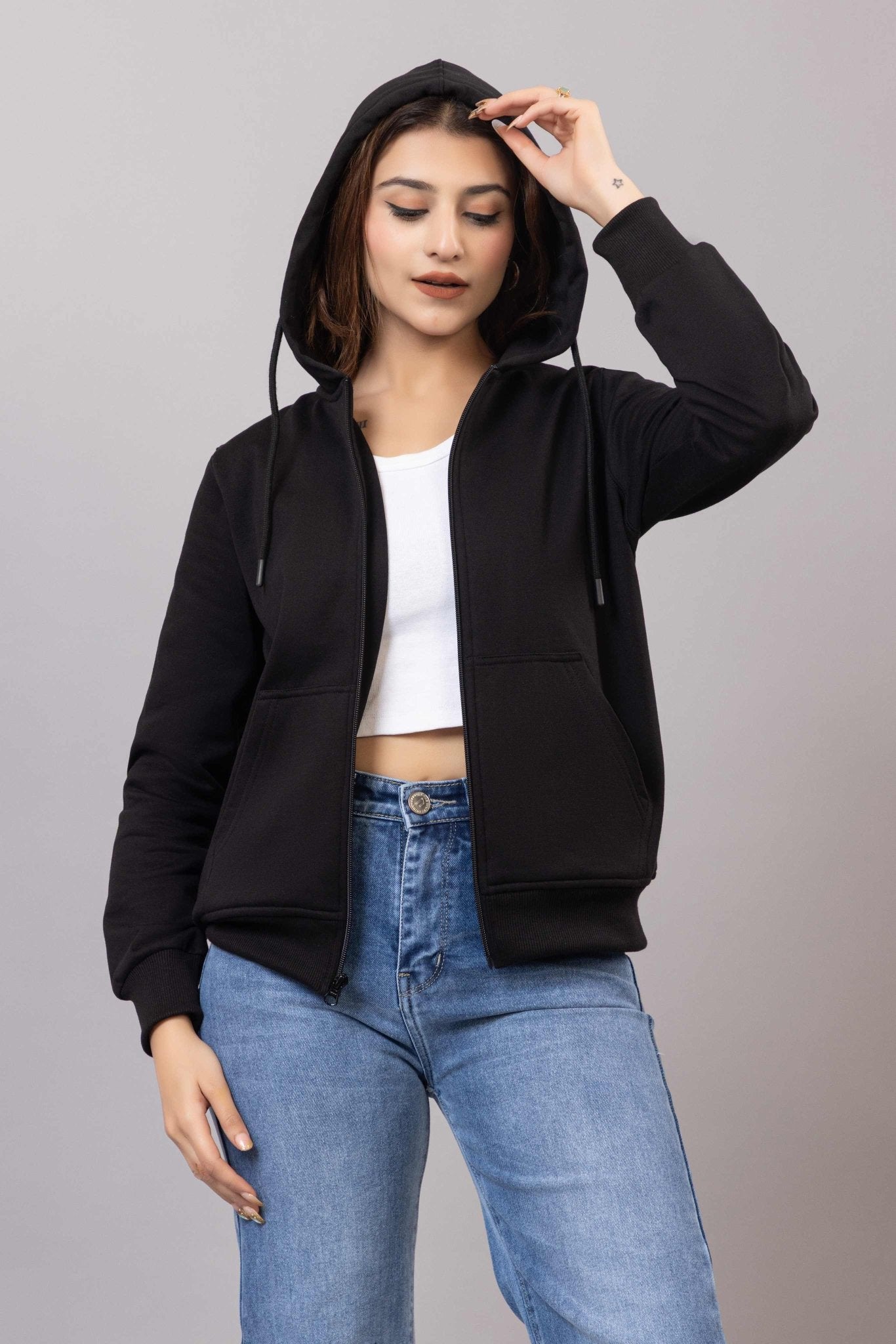 Black winter warm hoodies with ultimate comfort - Winter hoodies