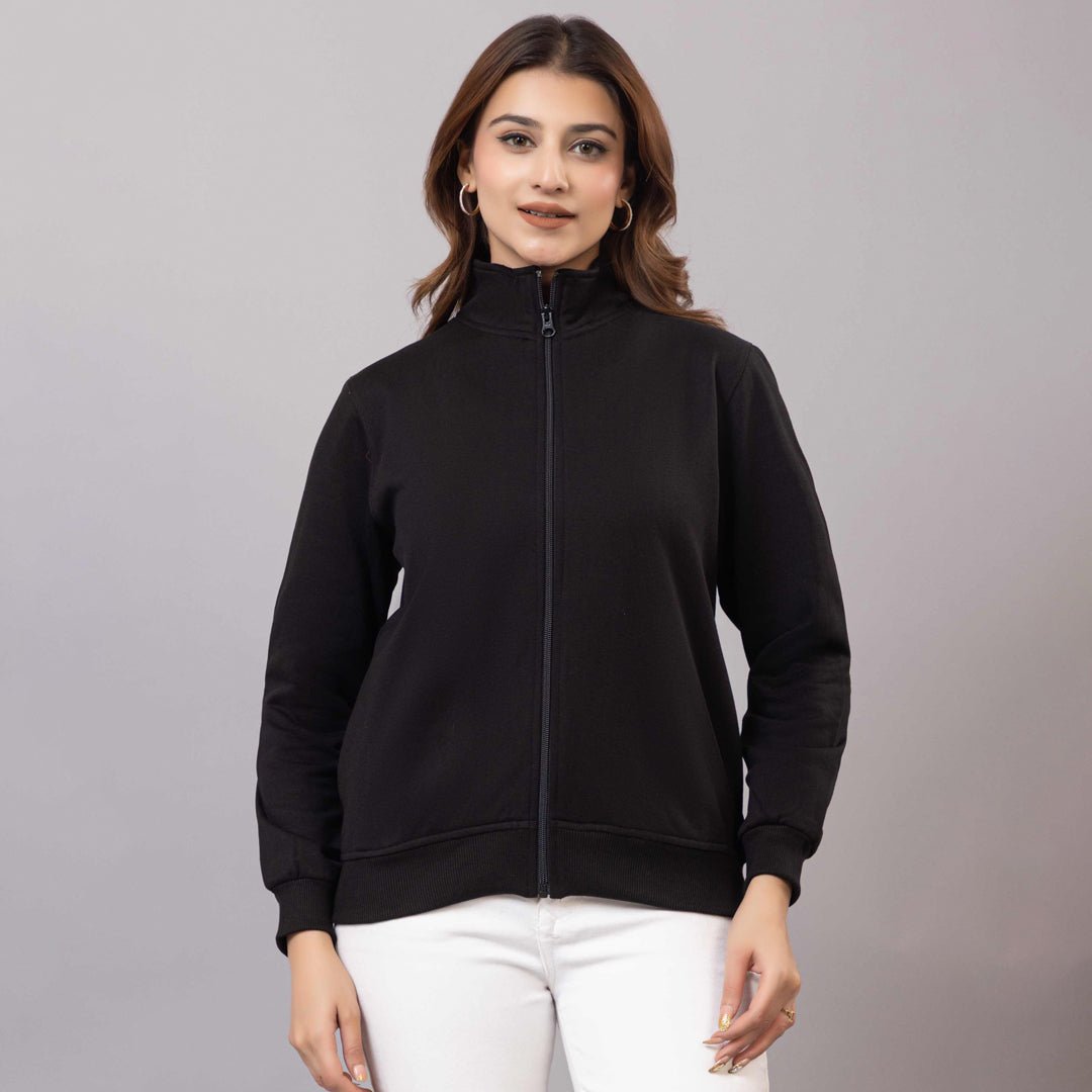 Black winter warm sweatshirt with ultimate comfort - Winter sweatshirt