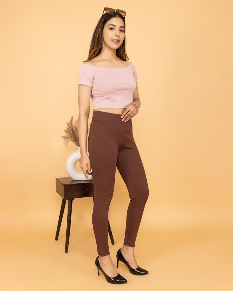 Caramel Jeggings -Milano jegging pants
