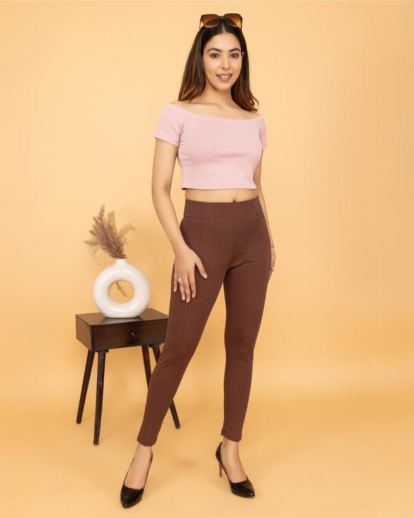 Caramel Jeggings -Milano jegging pants