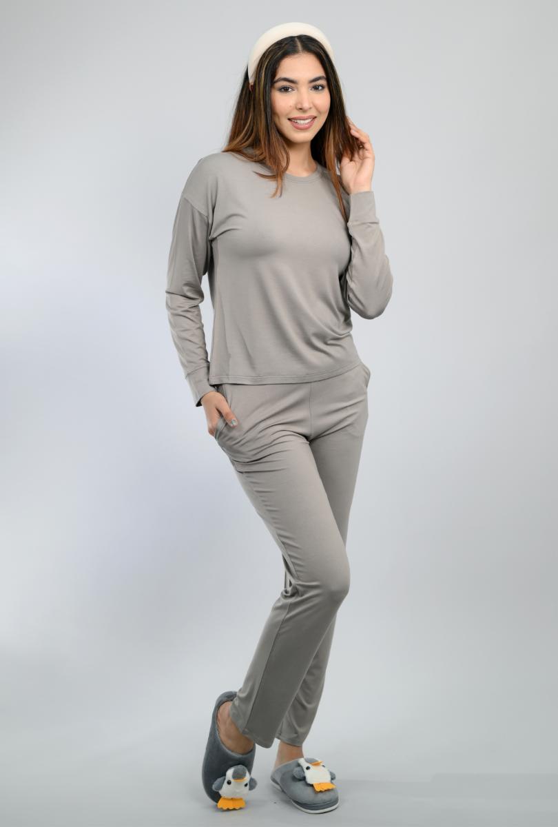 Charcoal loungewear coordinate set -Loungewear coordinate set
