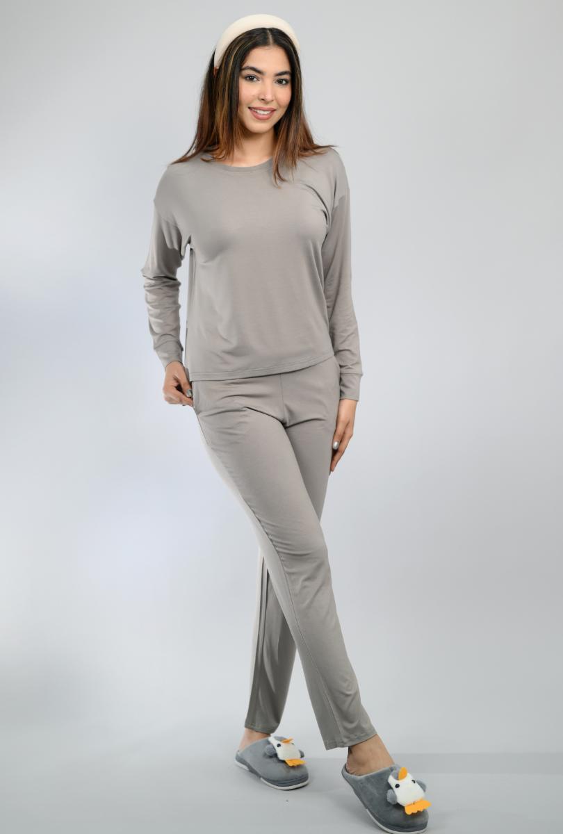 Charcoal loungewear coordinate set -Loungewear coordinate set