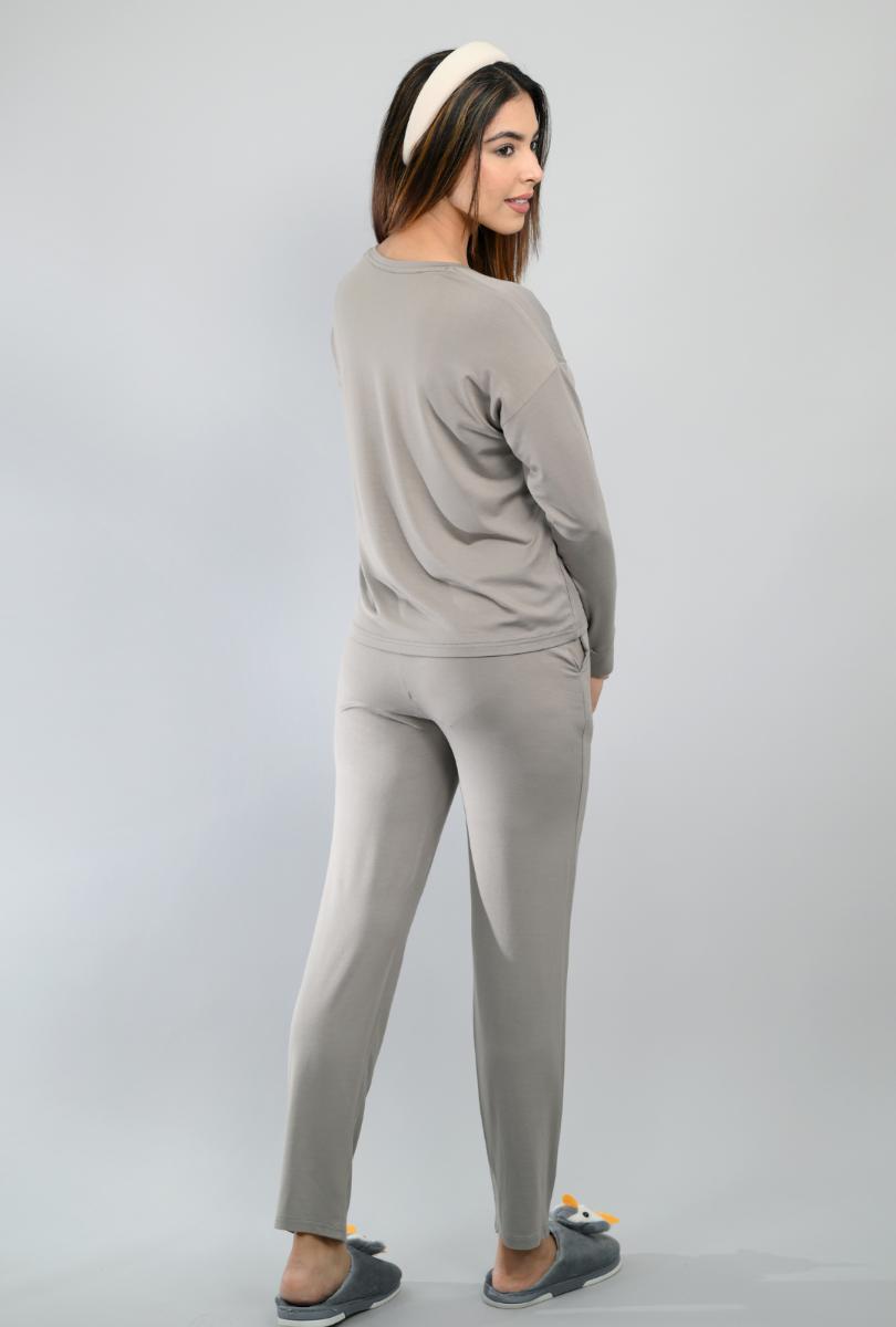 Charcoal loungewear coordinate set -Loungewear coordinate set