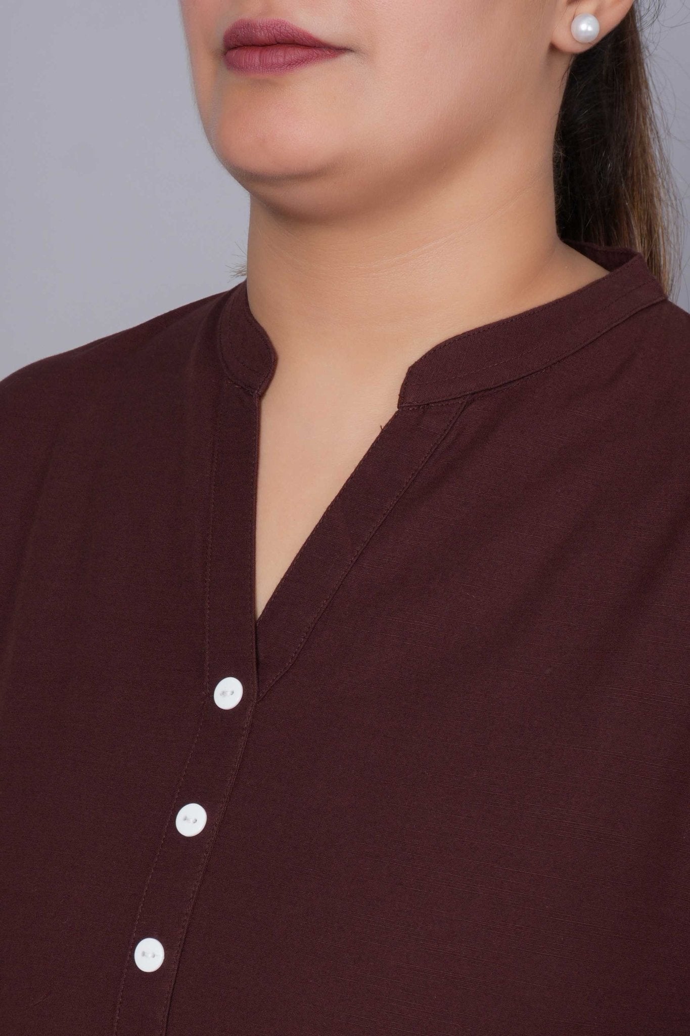 Coffee Bean 100% Premium Cotton Long Kurta - Long kurta