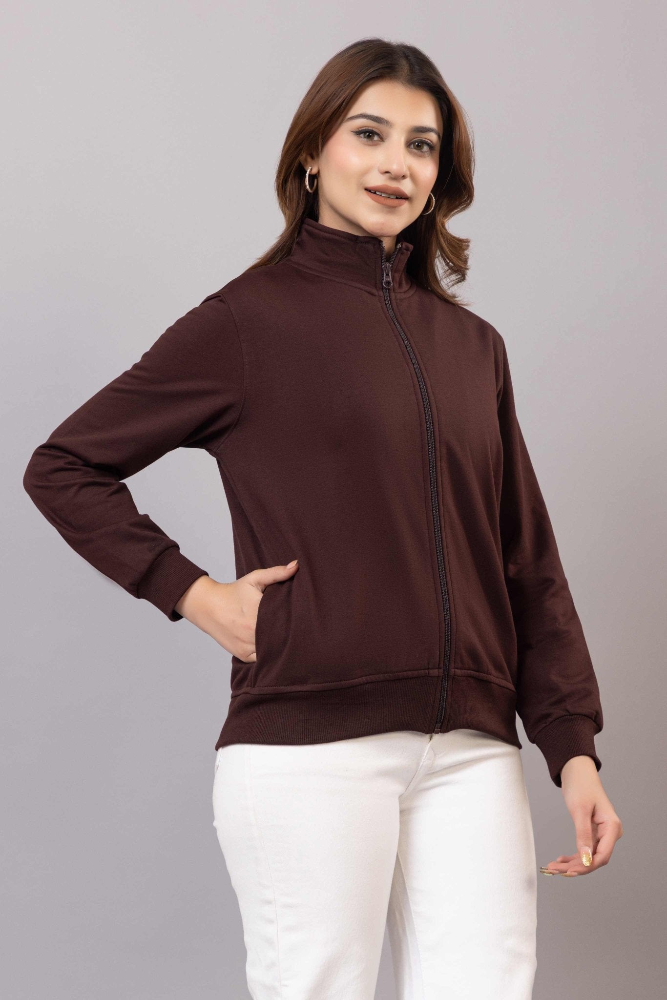 Coffee winter warm sweatshirt with ultimate comfort - Winter sweatshirt