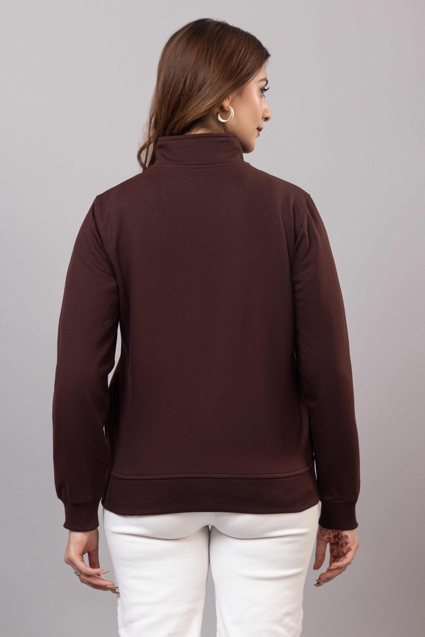 Coffee winter warm sweatshirt with ultimate comfort - Winter sweatshirt