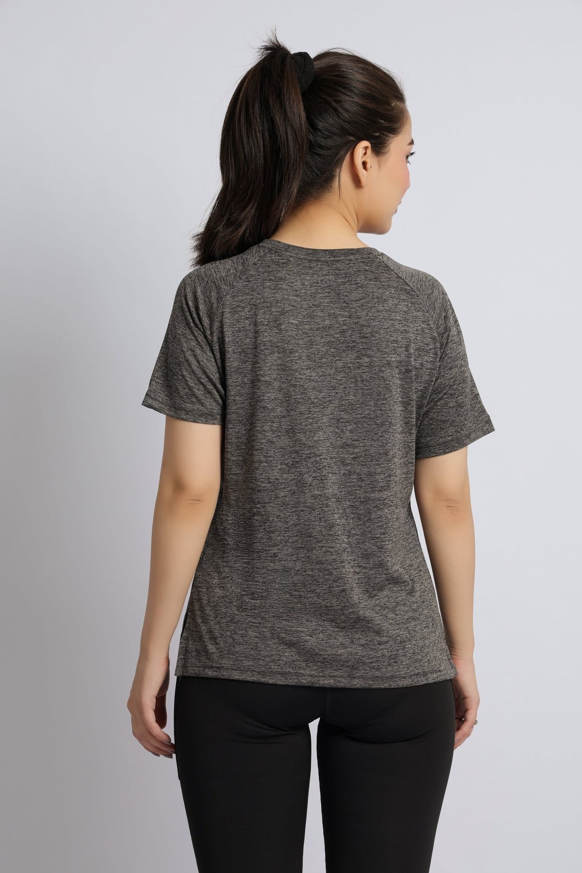 Dark grey melange active relax tshirt -Active relax t shirt