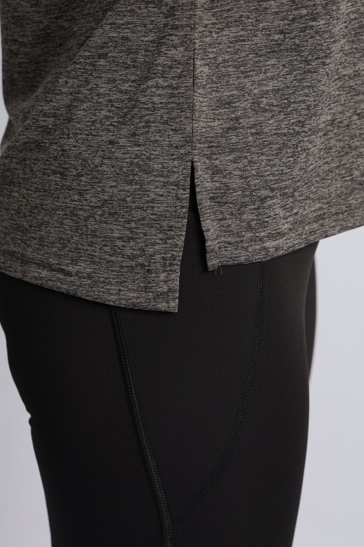 Dark grey melange active relax tshirt -Active relax t shirt