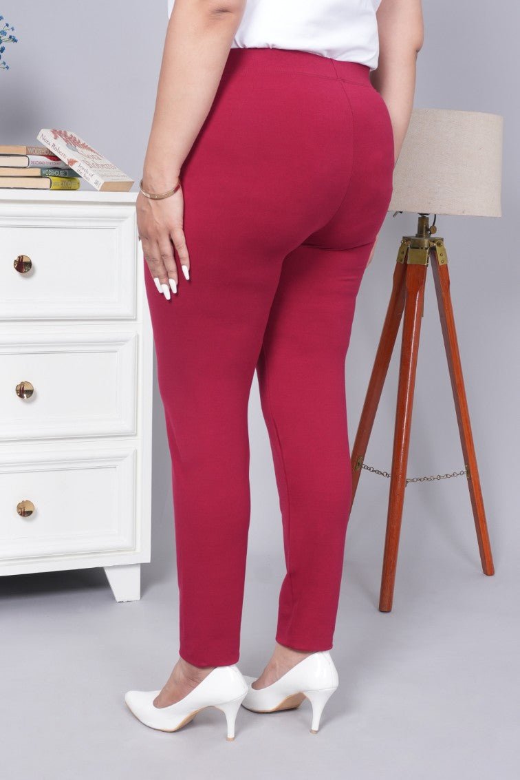 Dark rose cotton legging - Cotton leggings