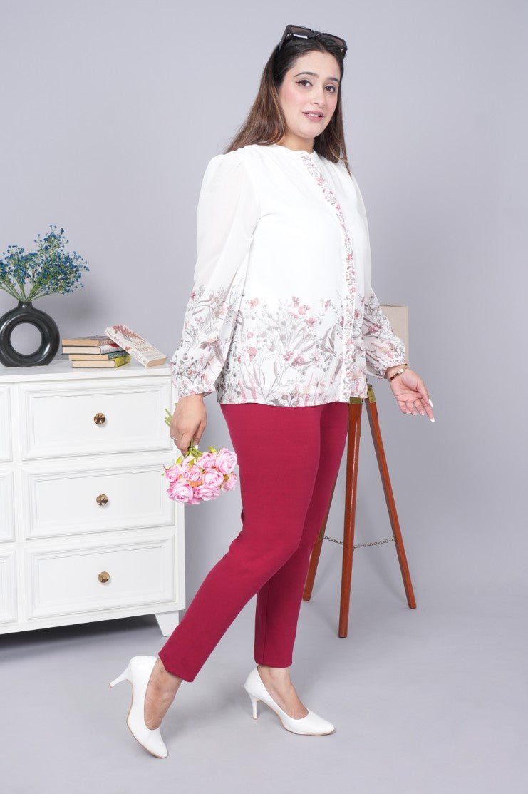 Dark rose cotton legging - Cotton leggings