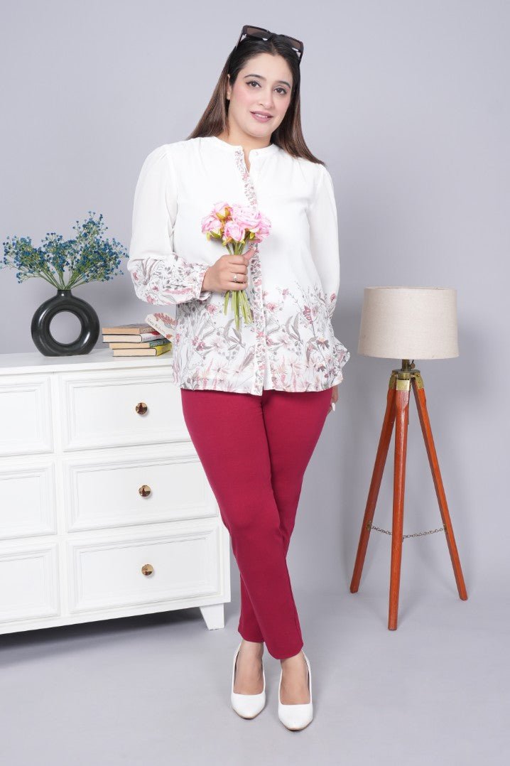 Dark rose cotton legging - Cotton leggings