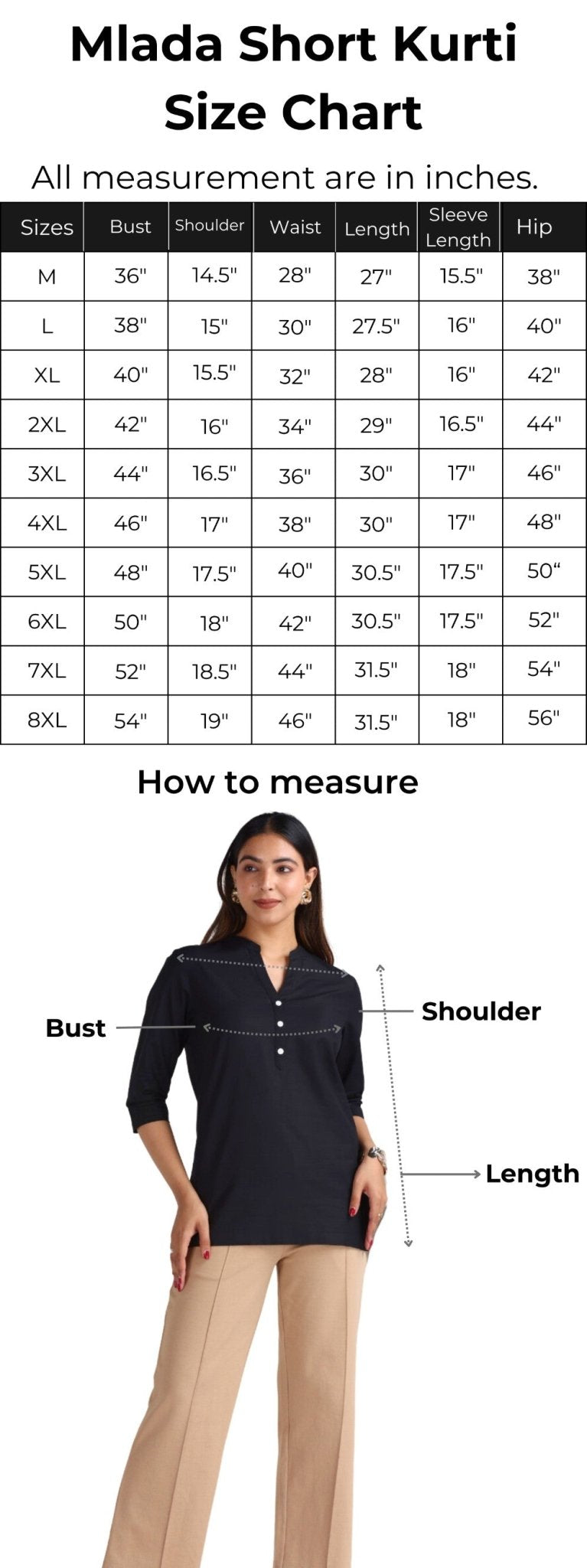 Gajri 100% Cotton Short Kurti - Short kurta