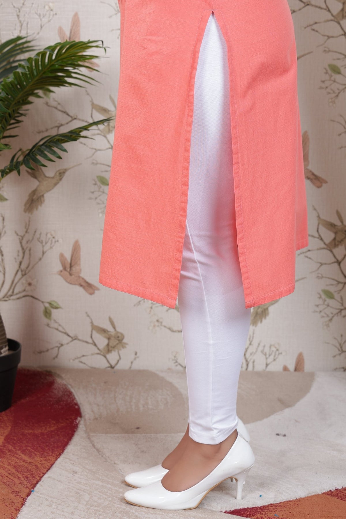 Gajri Linen Long kurta -Long kurta