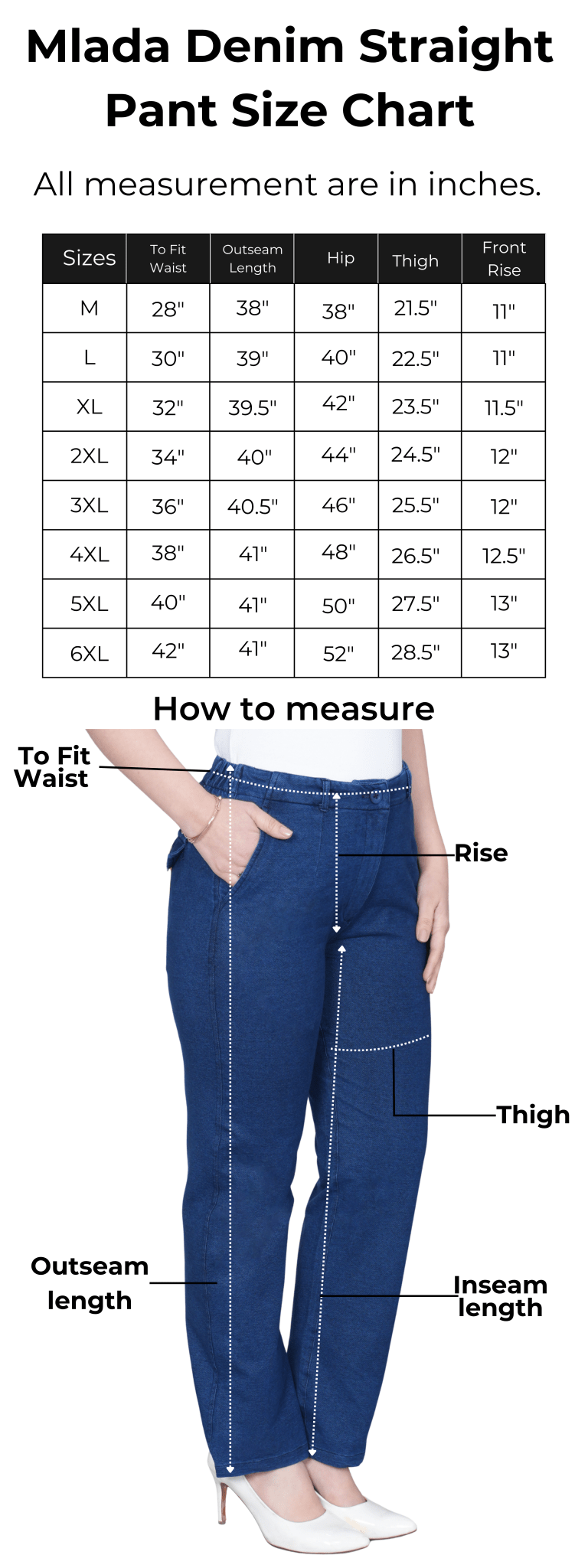 Grey denim straight pant -Denim straight Pants