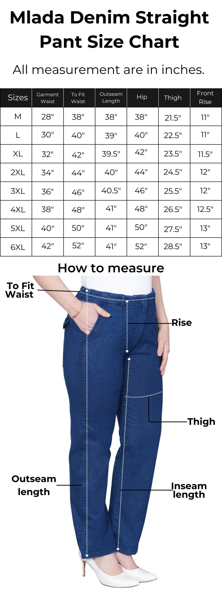 Light blue denim straight pant