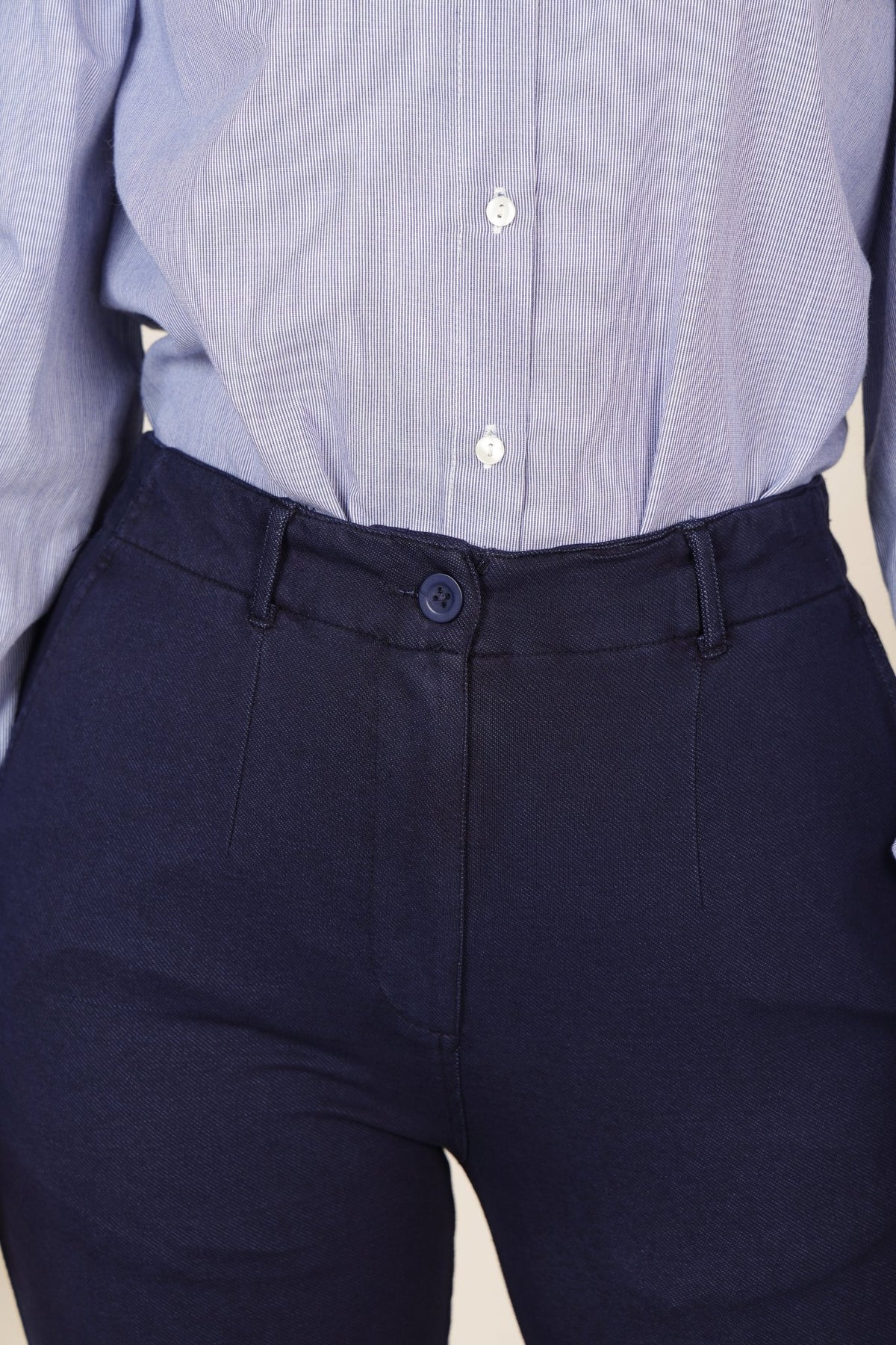 Indigo Blue denim bootcut flare pant -Denim bootcut flare pants