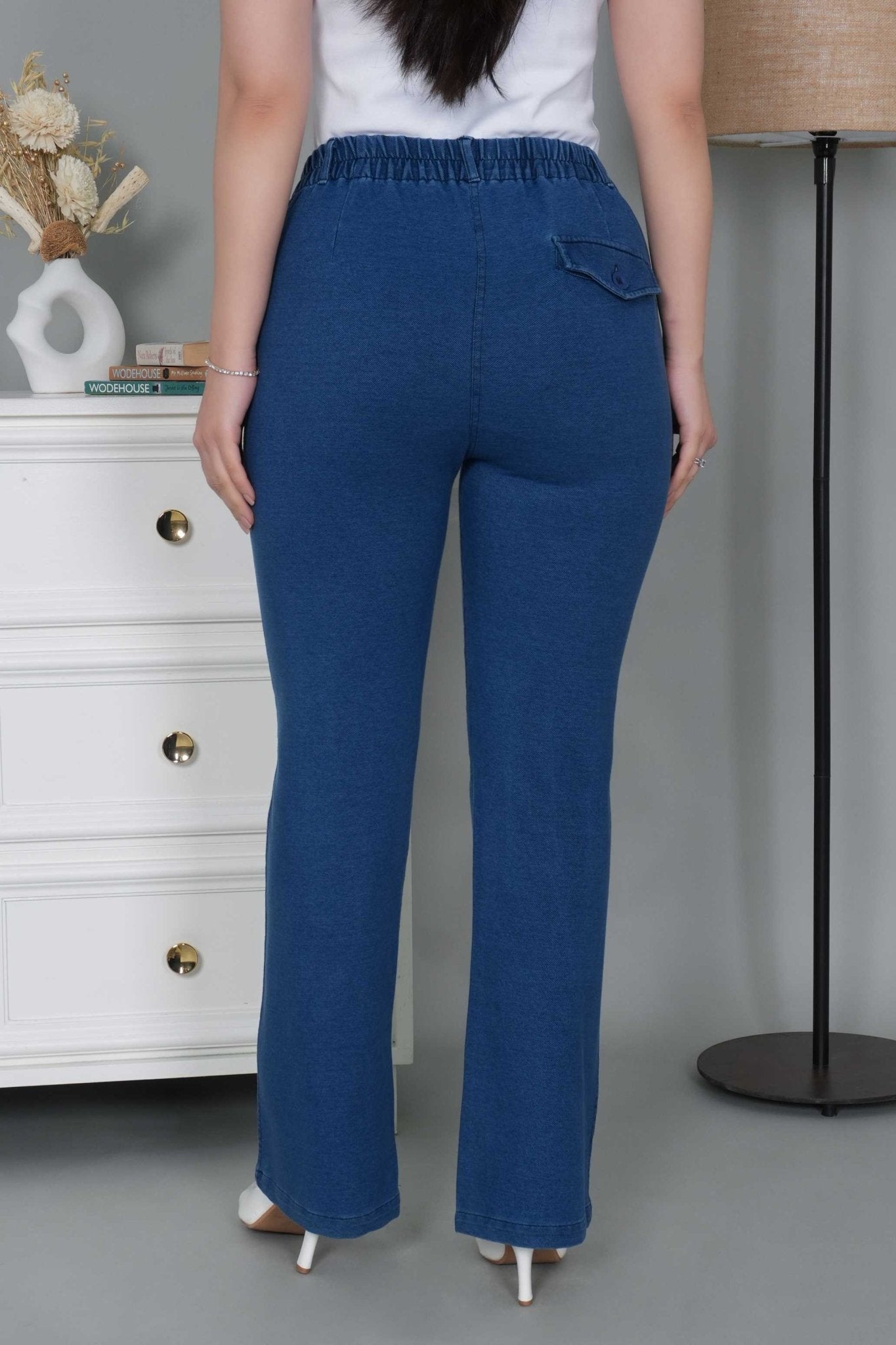 Light blue denim bootcut flare pant - Denim bootcut flare pants