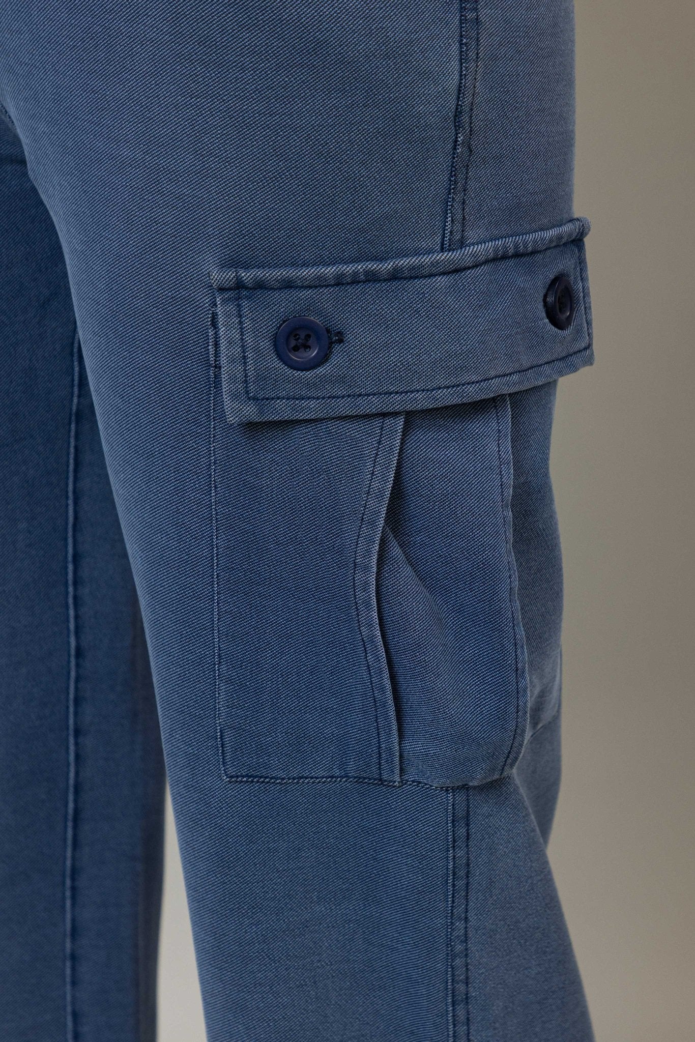 Light Blue denim cargo - Denim Cargo Pants