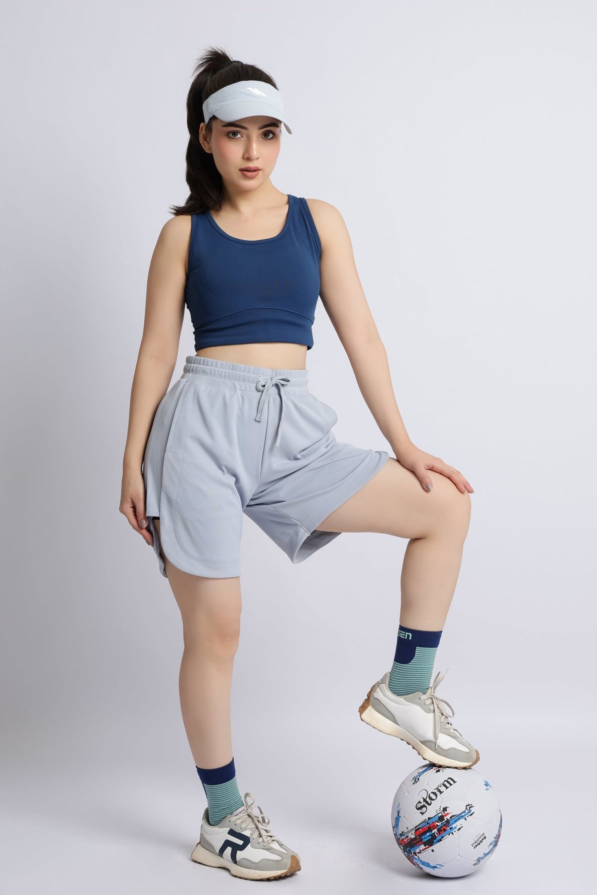 Light grey active easymove shorts -Active easymove shorts