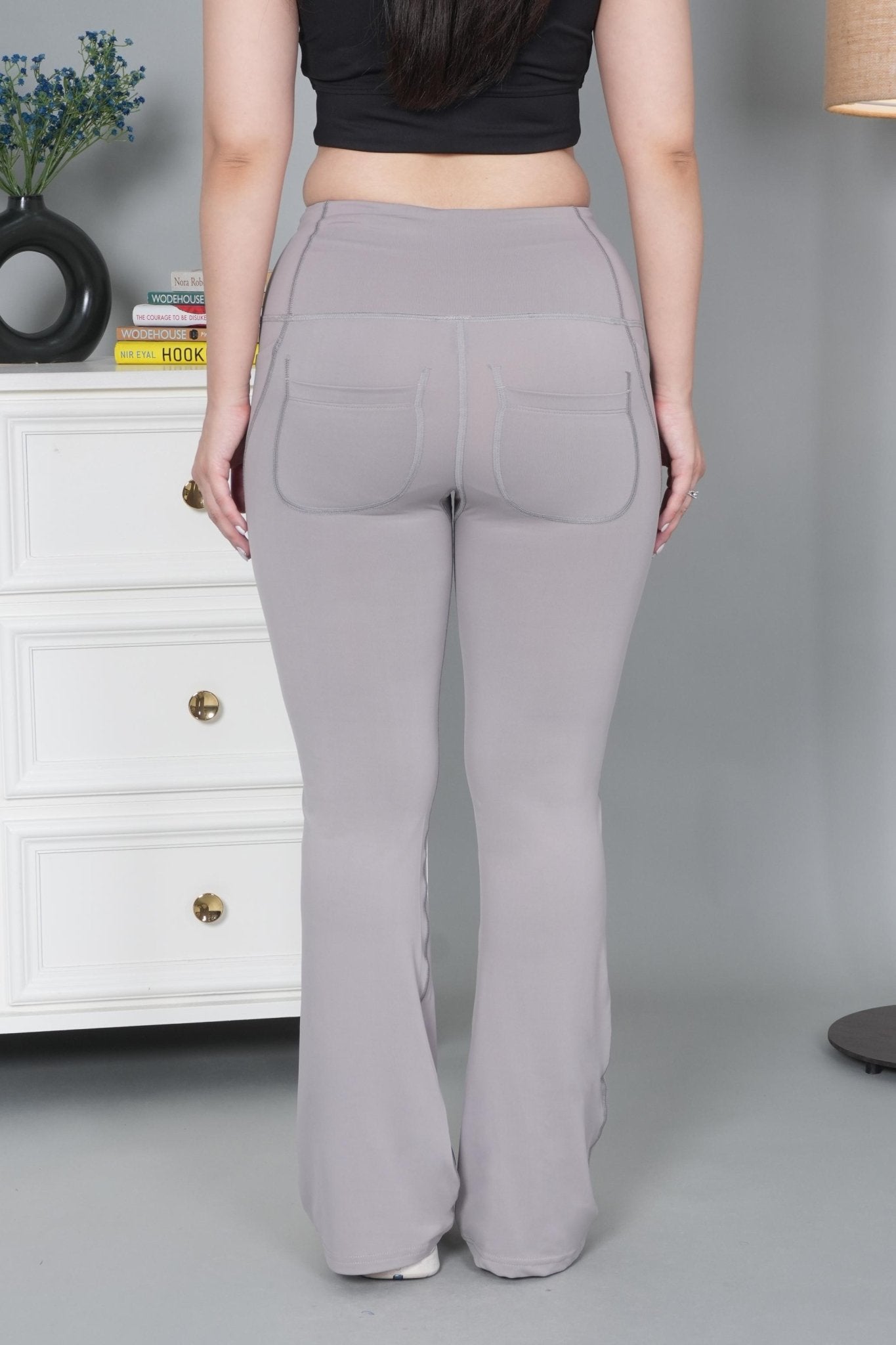 Light grey Active Flare Pants - Active flare pants