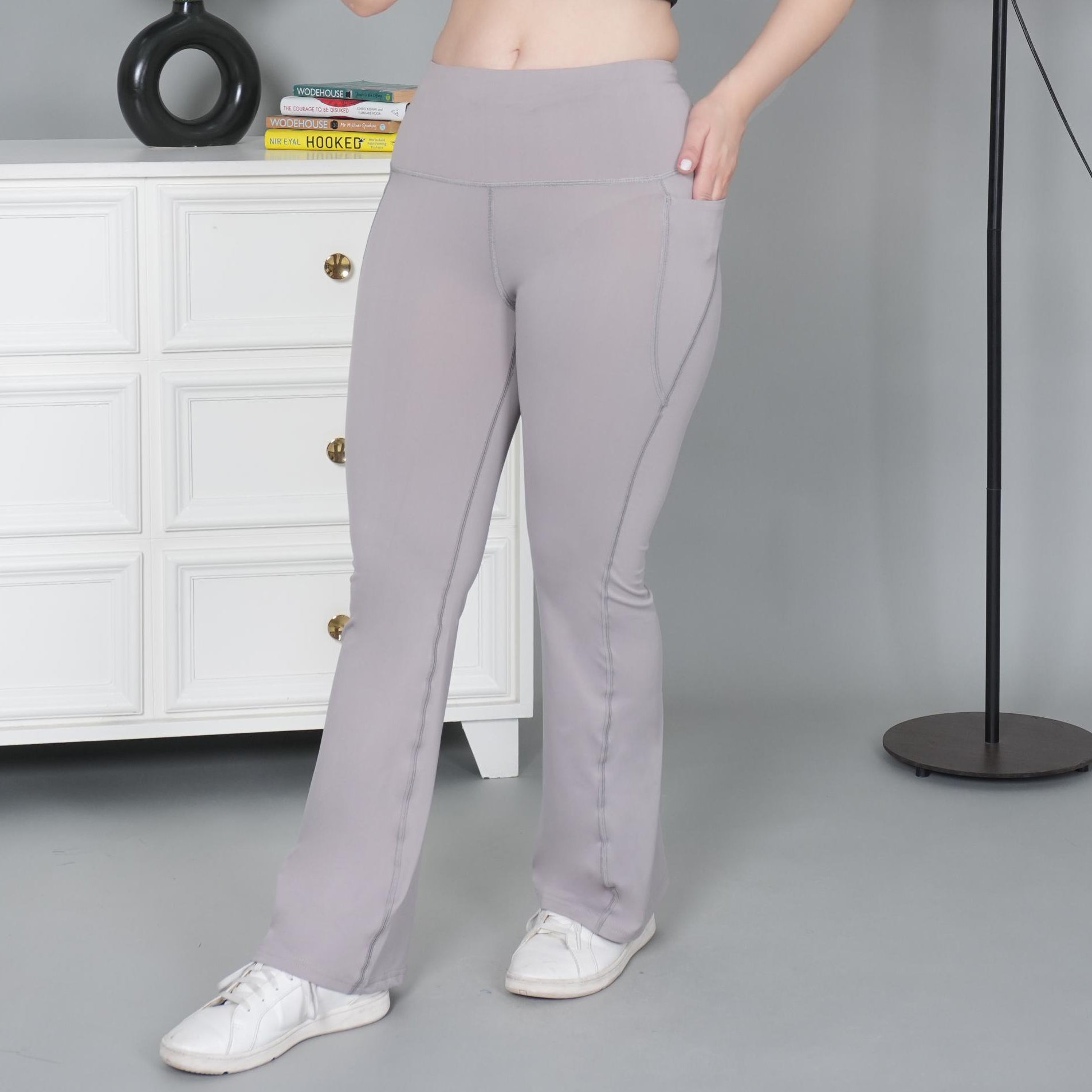 Light grey Active Flare Pants - Active flare pants