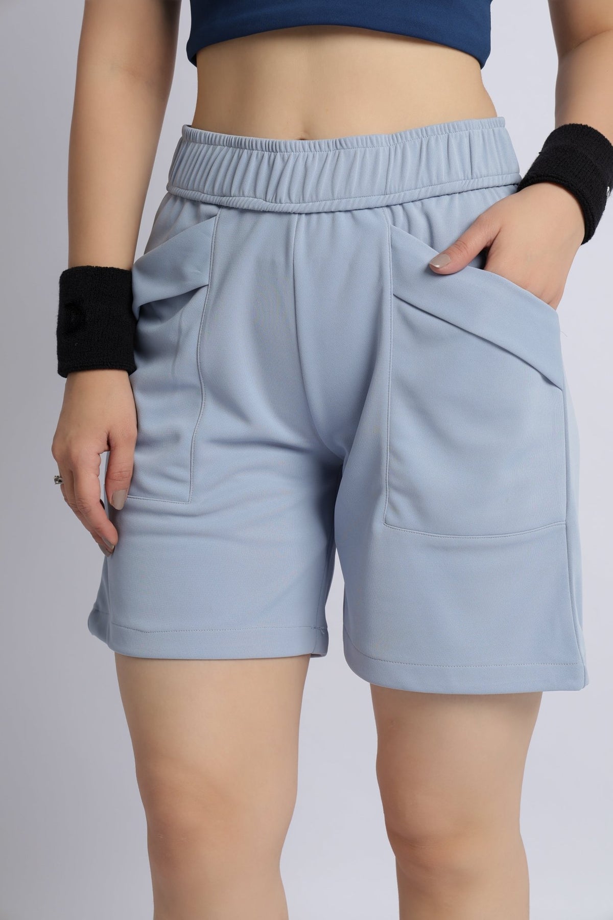 Light grey active relax shorts -Active relax shorts