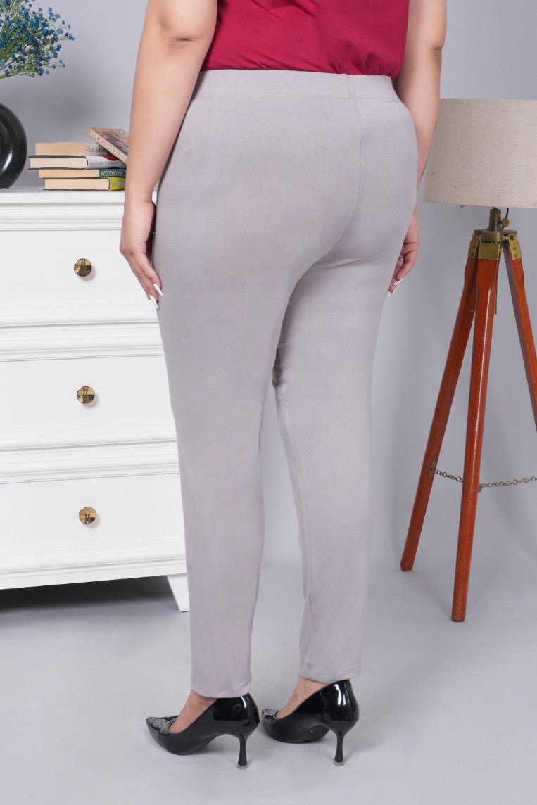 Light grey cotton legging - Cotton leggings