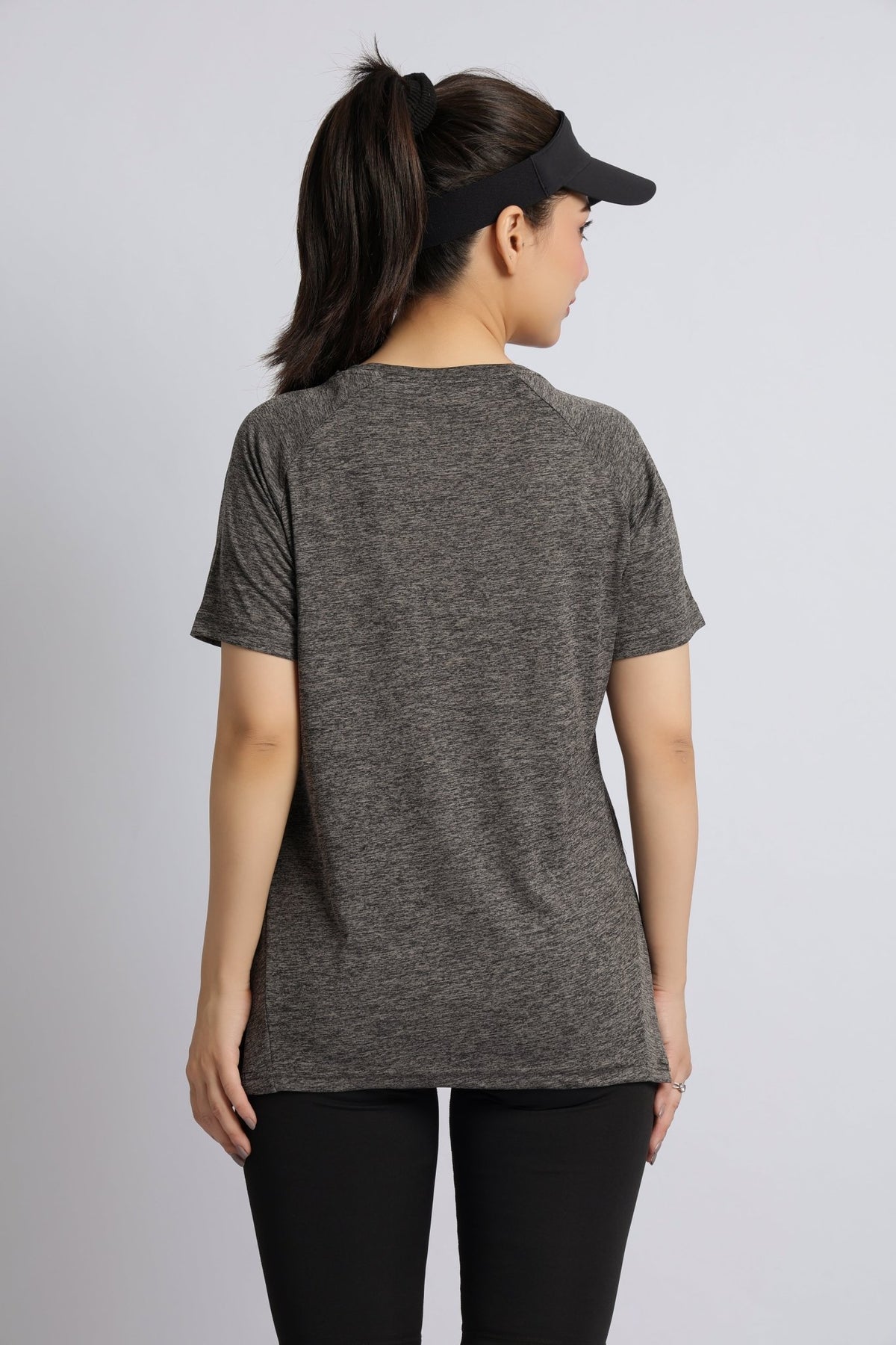 Light grey melange active regular tshirt -Active regular tshirt