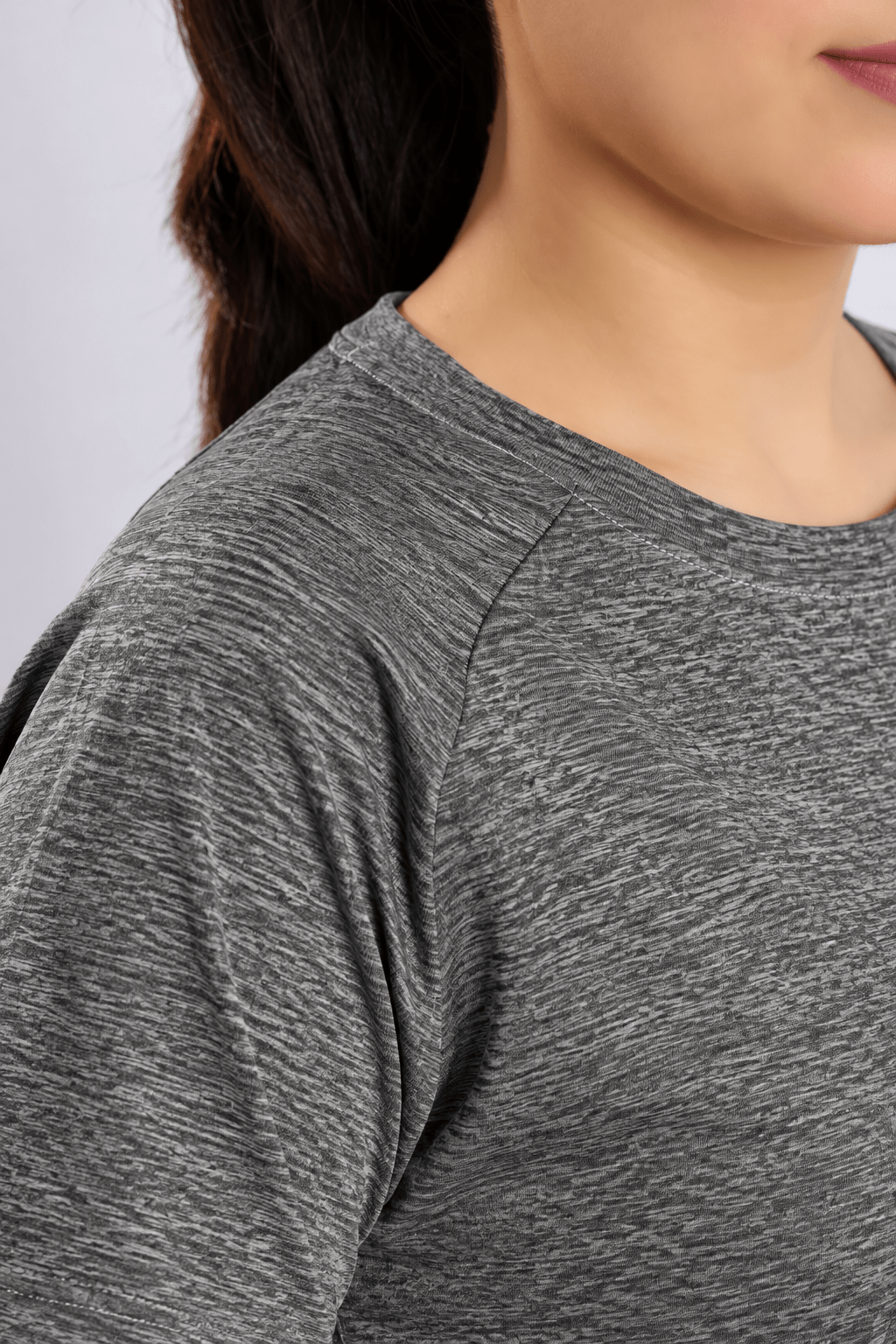 Light grey melange active relax tshirt -Active relax t shirt