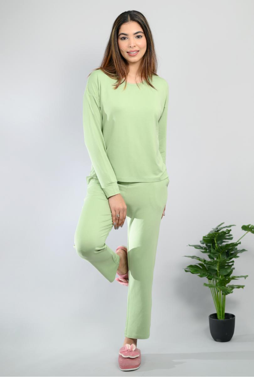 Light mint loungewear coordinate set -Loungewear coordinate set