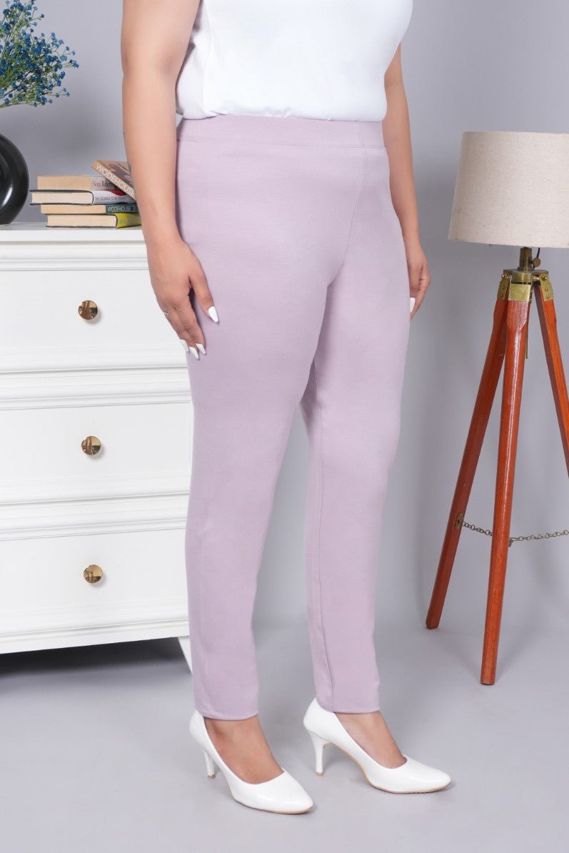 Lilac cotton legging - Cotton leggings