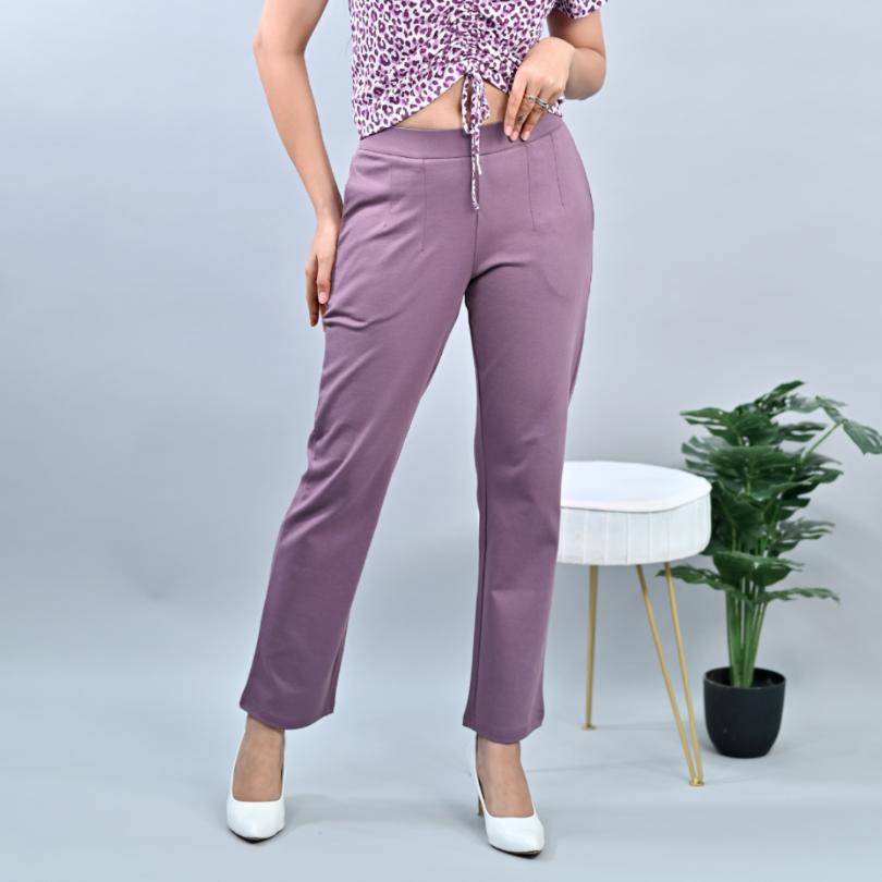 coloured cigarette trousers Lovely lavender cigarette pants & trousers for women