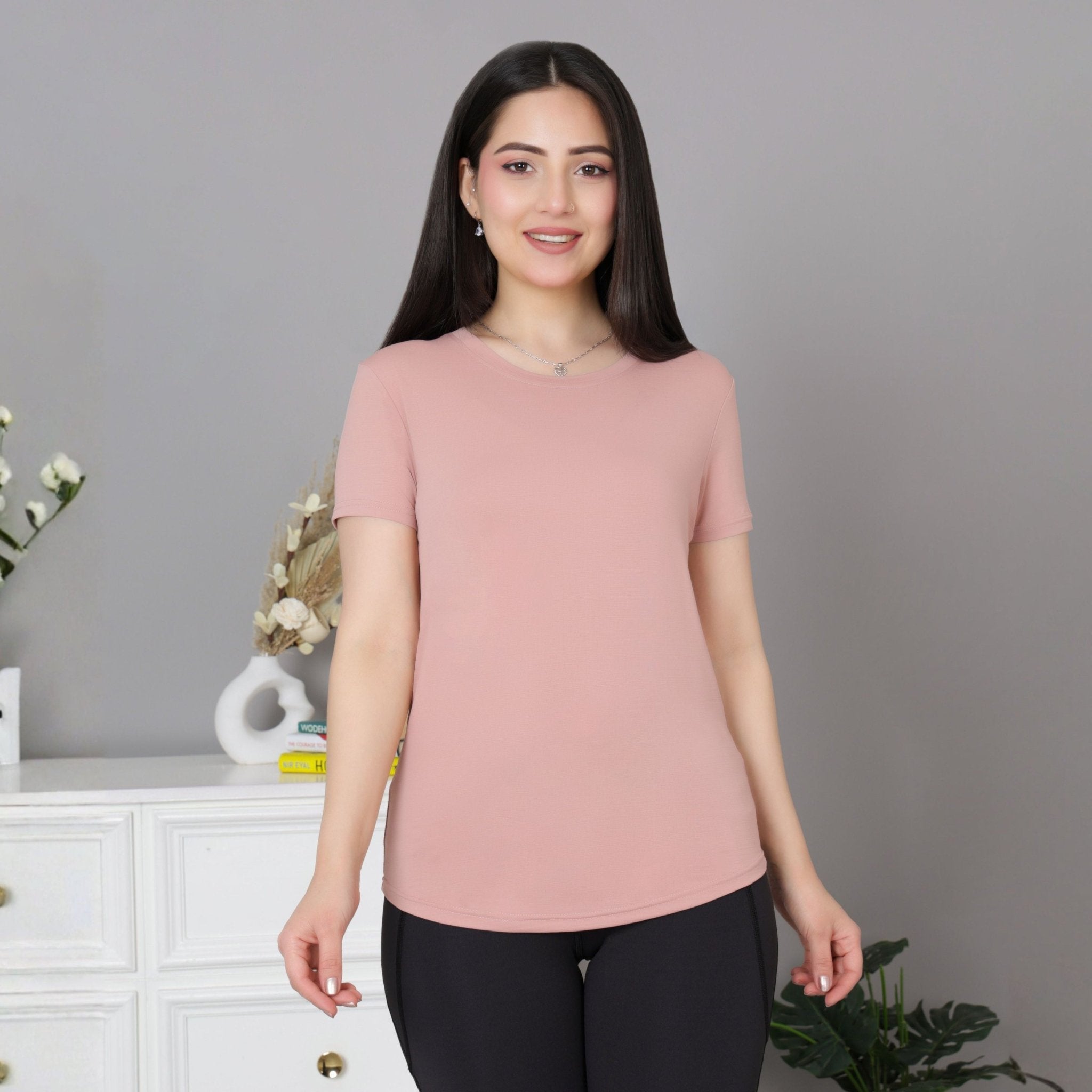 Misty Rose Active T Shirt - Active t shirt