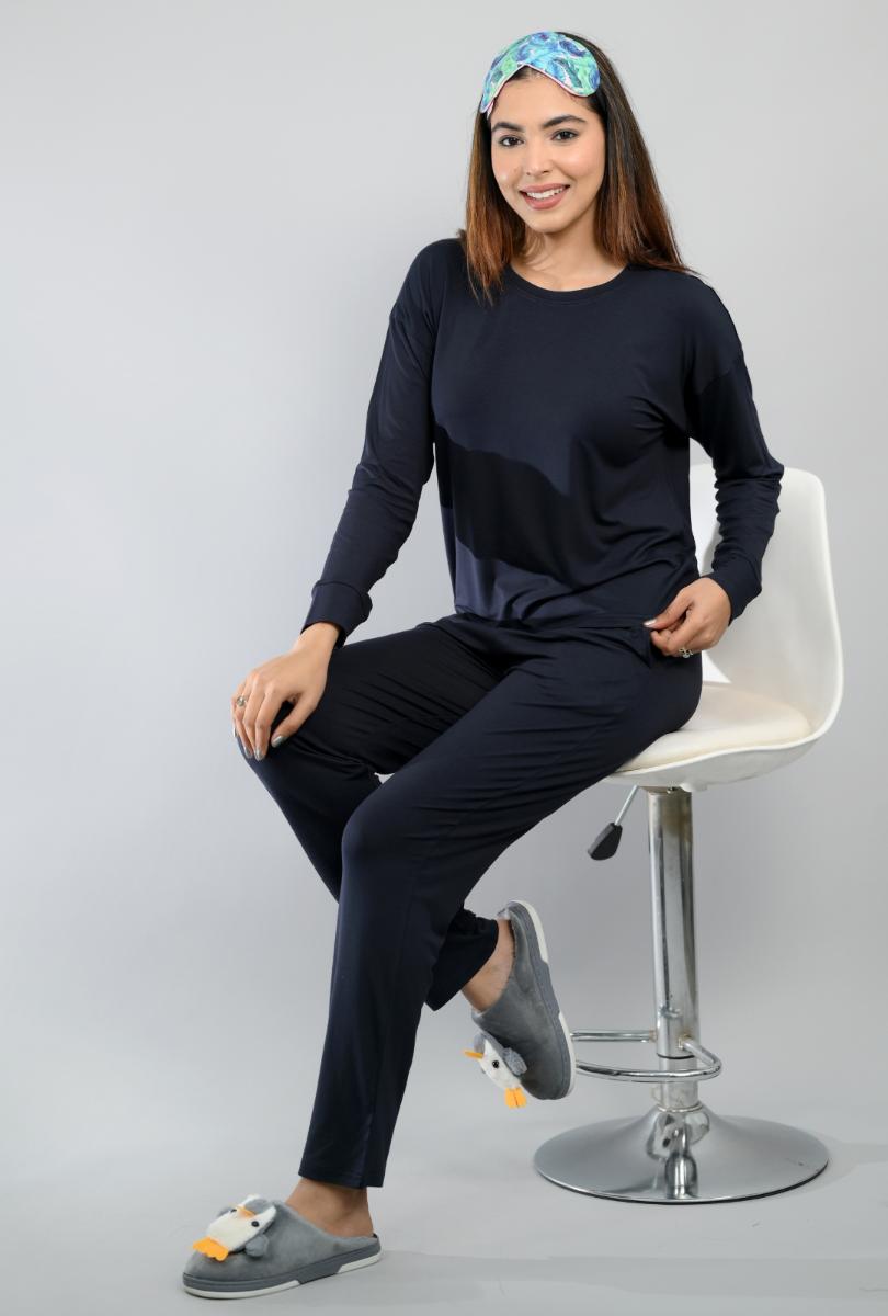 Navy loungewear coordinate set -Loungewear coordinate set
