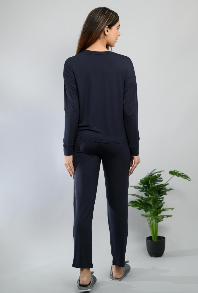 Navy loungewear coordinate set -Loungewear coordinate set